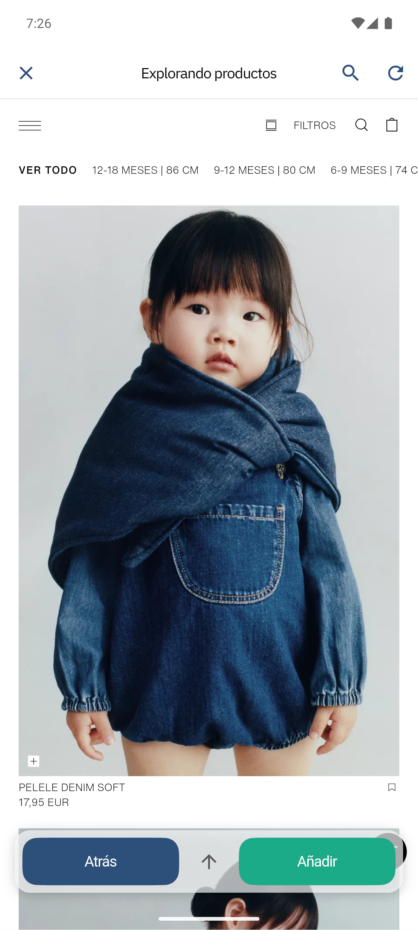 SmileBaby app - Explorar tiendas online y guardar regalos